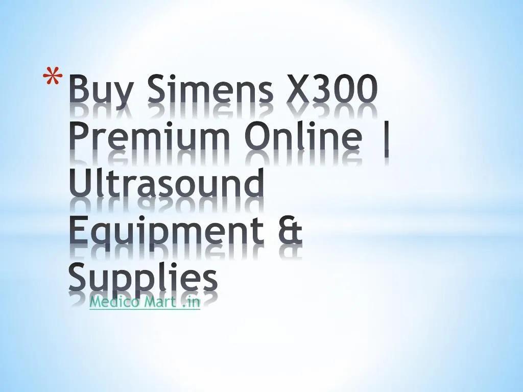 buy simens x300 premium online ultrasound equipment supplies