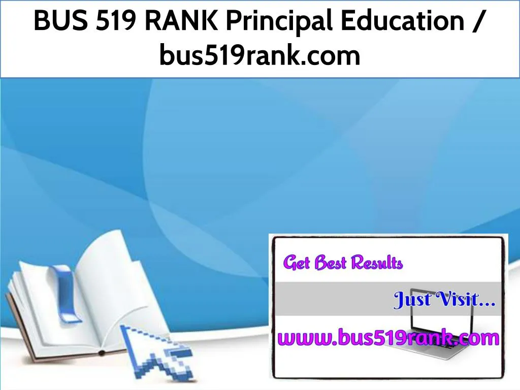 bus 519 rank principal education bus519rank com