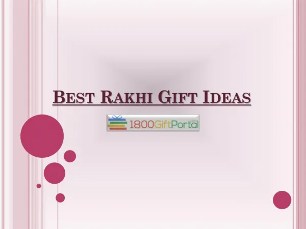 Best Rakhi Gift Ideas