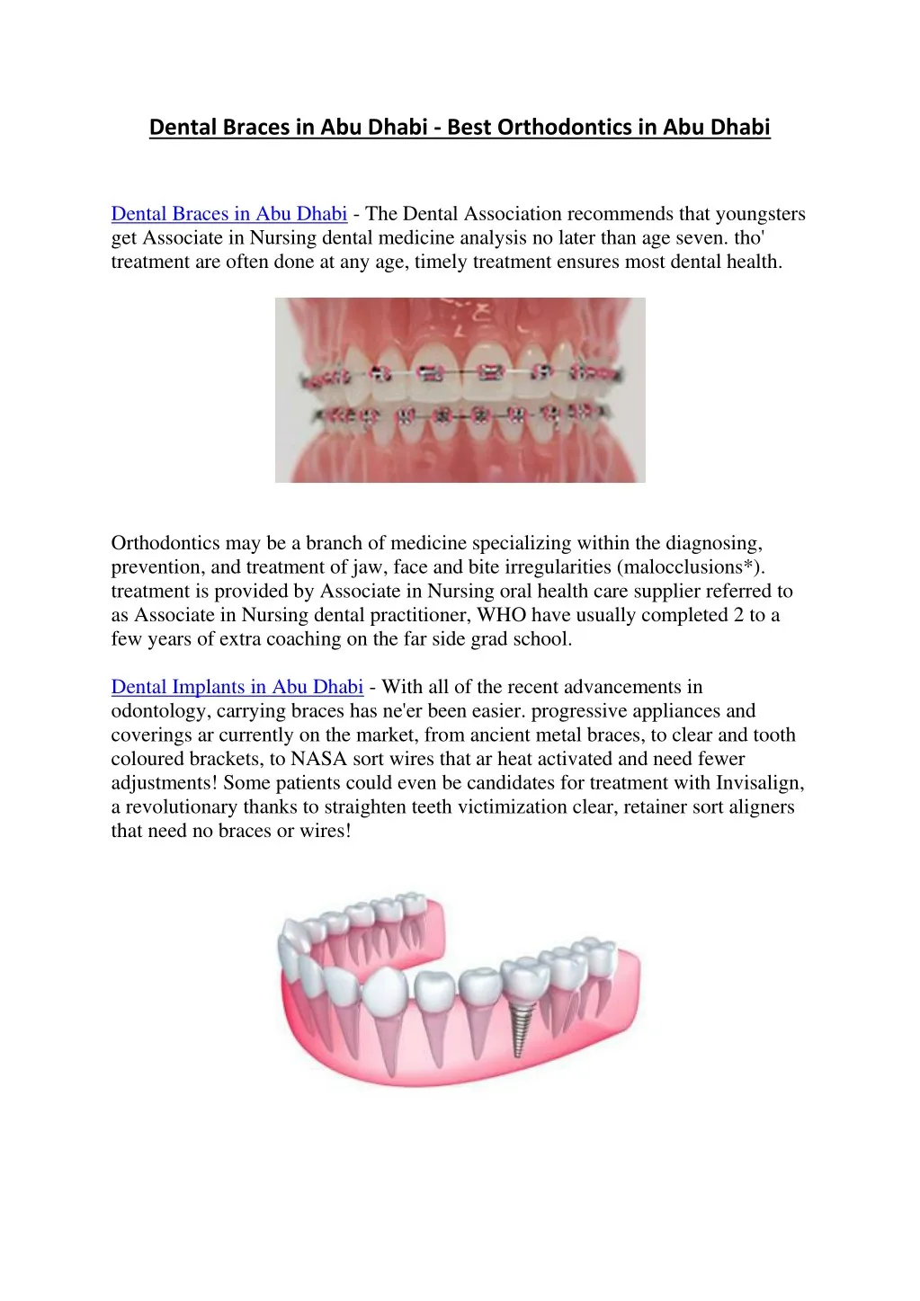 dental braces in abu dhabi best orthodontics