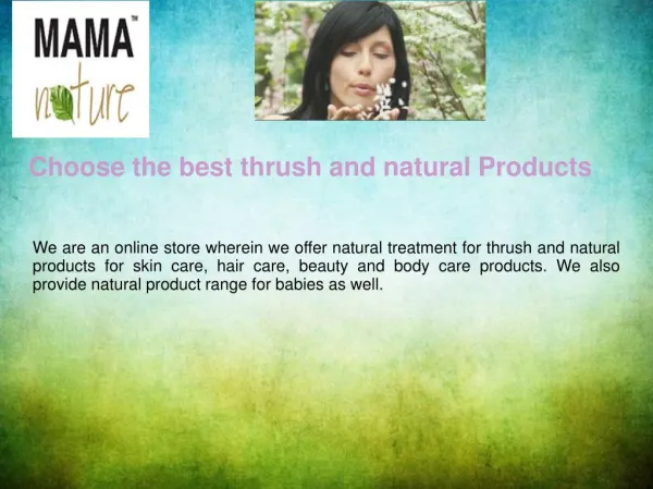 Choose the best Online thrush and natural Products