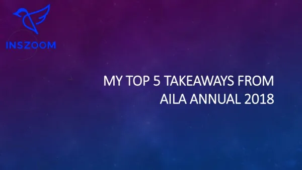 Top 5 takeaways from AILA Annual Conference 2018