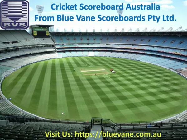 Best Cricket Scoreboard Australia from Blue Vane Scoreboard, Victoria, Australia