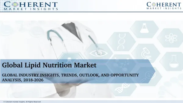 Global Lipid Nutrition Market to Surpass US$ 13.31 Billion by 2025
