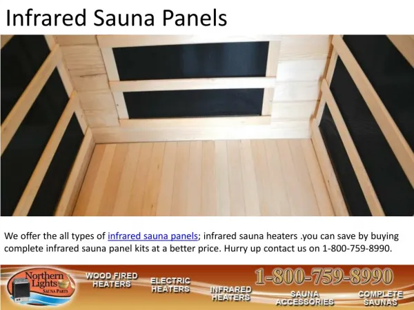 Quality Infrared Sauna Panels