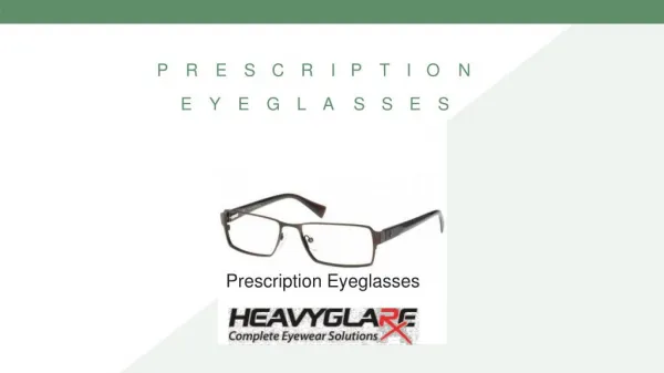 The Benefits of Prescription Eyeglasses