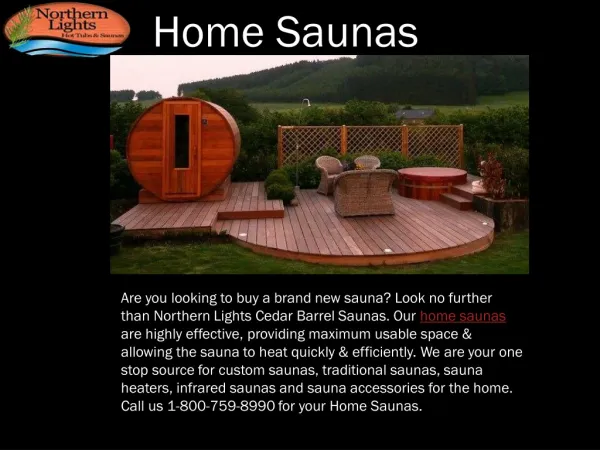 Quality Home Saunas