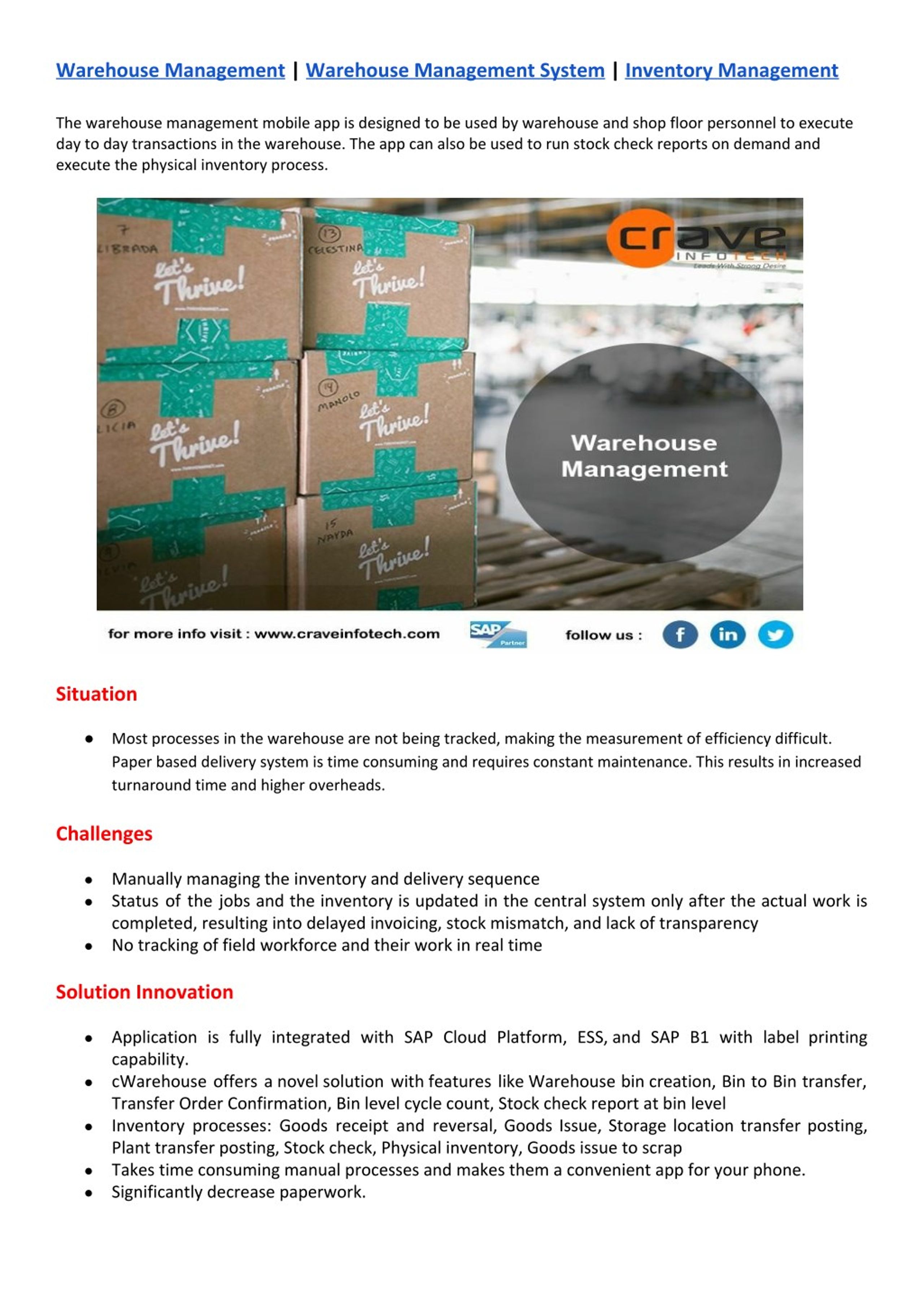 PPT - Warehouse Management system | Inventory management PowerPoint ...