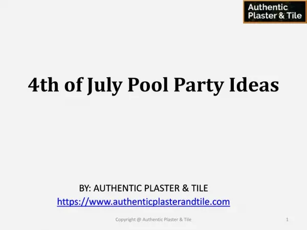 4th of July Pool Party Ideas