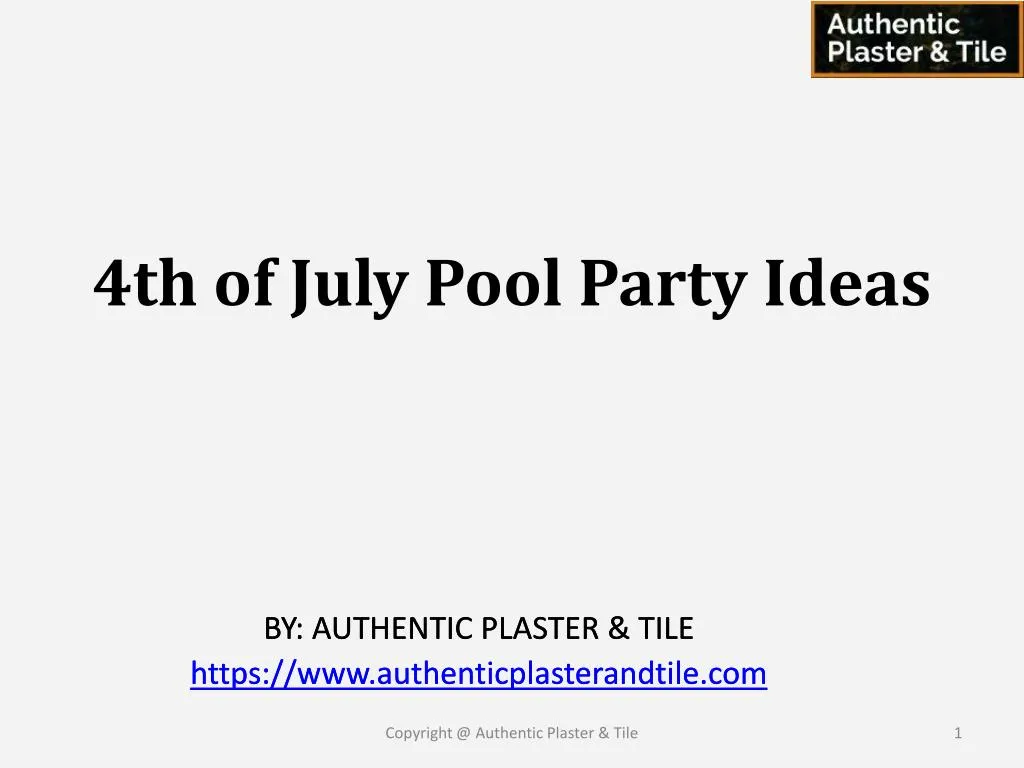 4th of july pool party ideas