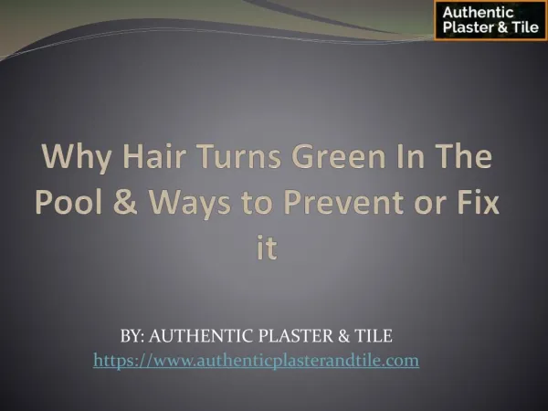 Why Hair Turns Green In The Pool & Ways to Prevent or Fix it