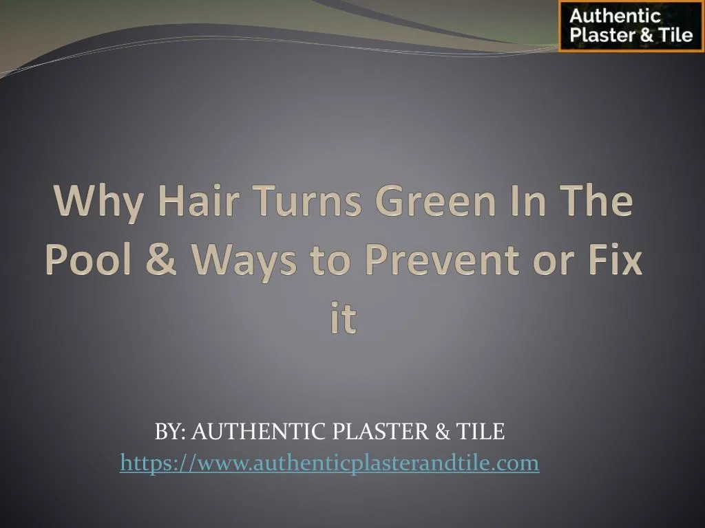 why hair turns green in the pool ways to prevent or fix it