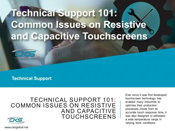 Technical Support 101: Common Issues on Resistive and Capacitive Touchscreens