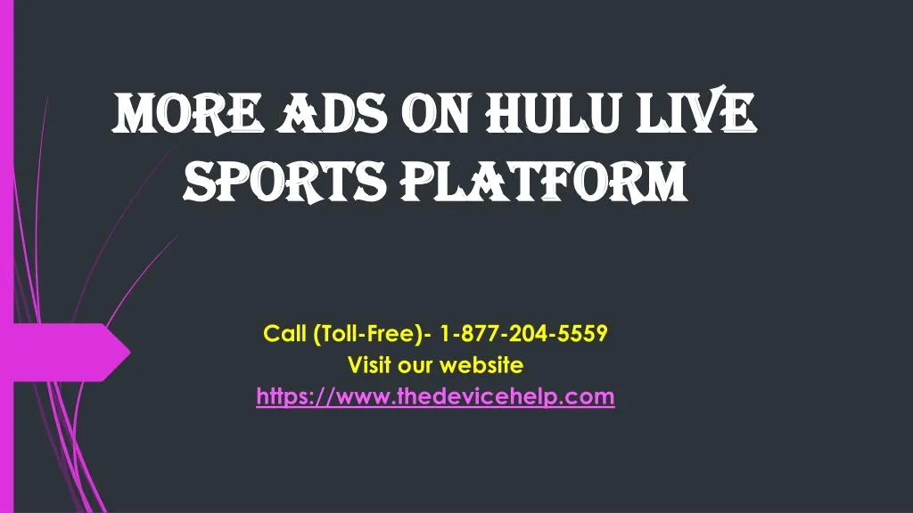 more ads on hulu live sports platform