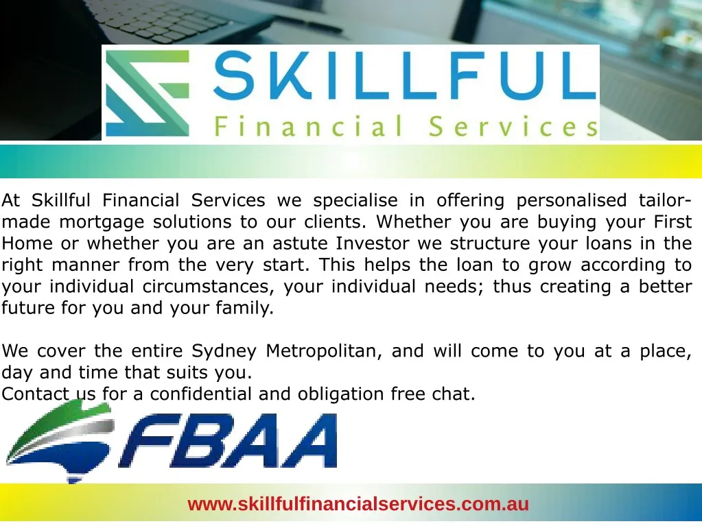 at skillful financial services we specialise