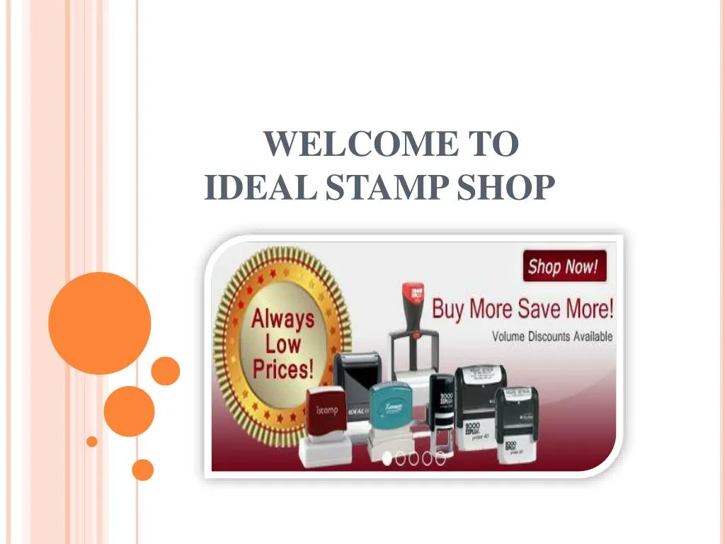 welcome to ideal stamp shop