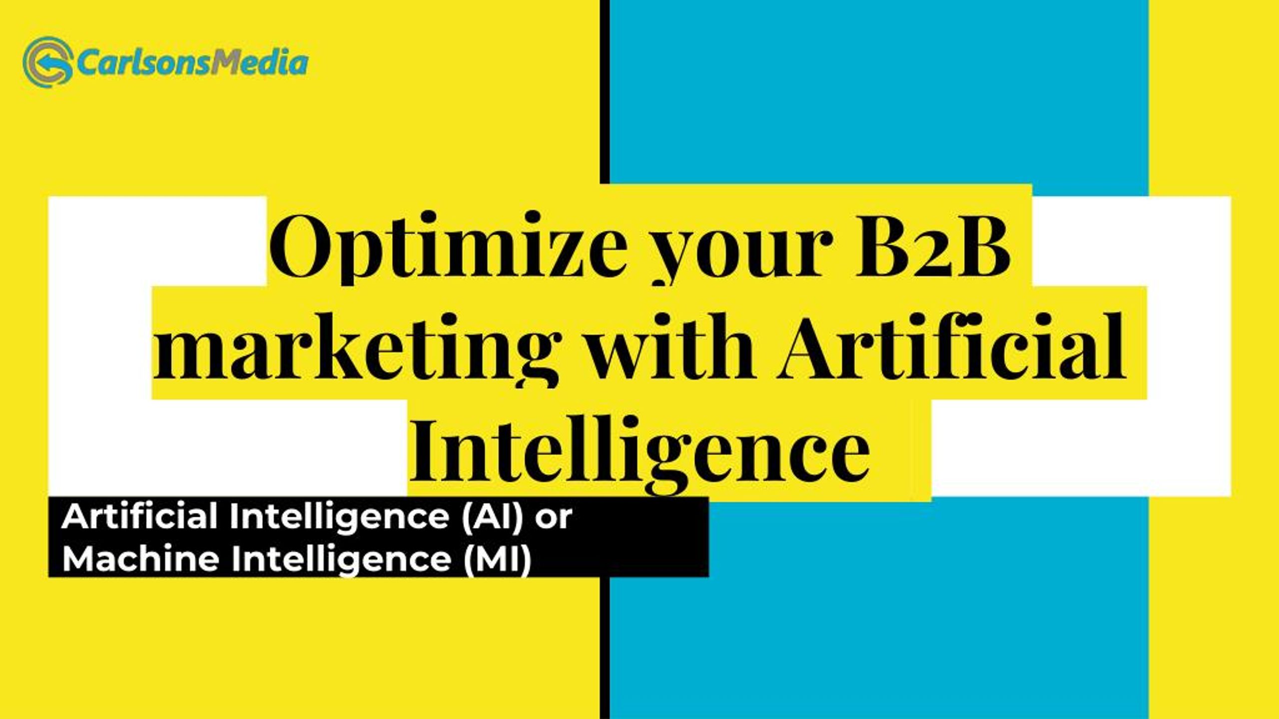 PPT - Optimize your B2B marketing with Artificial Intelligence ...