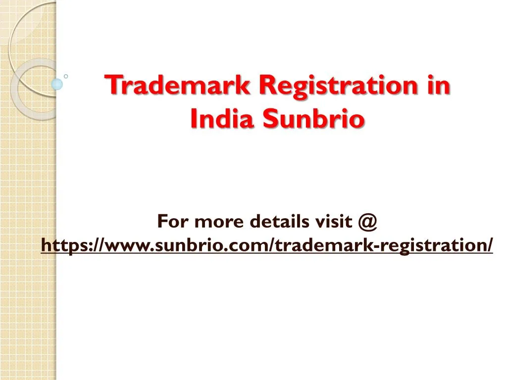 trademark registration in india sunbrio