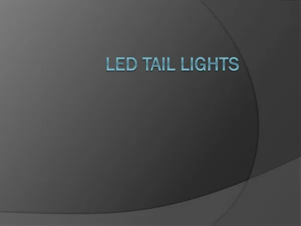 Led tail lights 9711410017