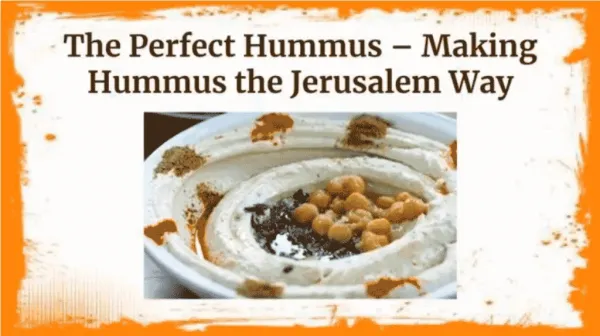 Making Hummus the Jerusalem Way | Perfect Hummus Preparation