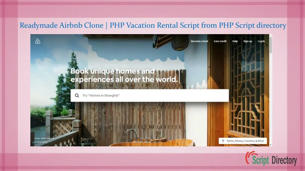 readymade airbnb clone php vacation rental script