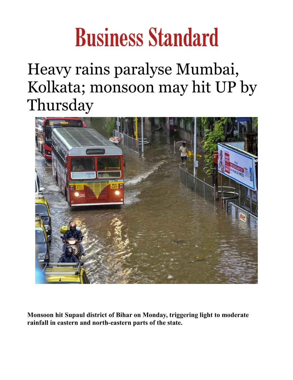 heavy rains paralyse mumbai kolkata monsoon
