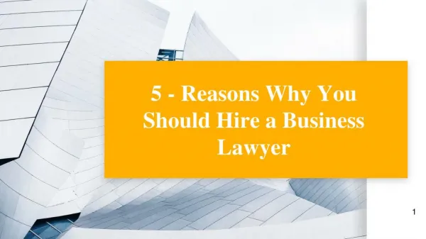 Eber Devine | Five - Reasons Why You Should Hire a Business Lawyer