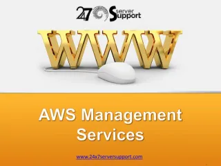 AWS Management services - slide 1