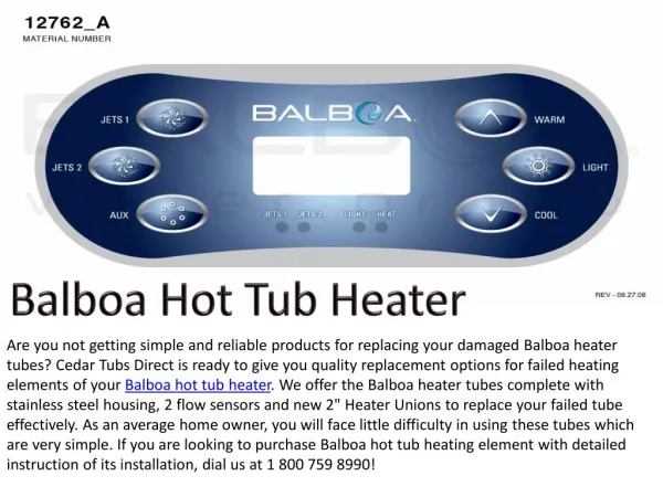 Best Balboa Hot Tub Heater