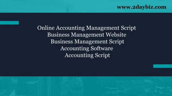 Accounting Script - Online Accounting Management Script | Business Management Script