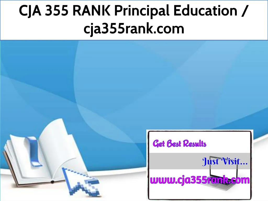cja 355 rank principal education cja355rank com
