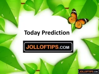 Today Prediction - slide 1