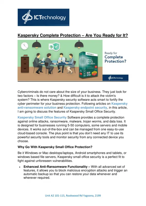 Kaspersky Complete Protection – Are You Ready for It?