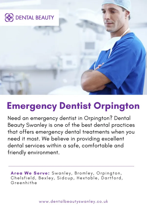 Emergency Dentist Orpington