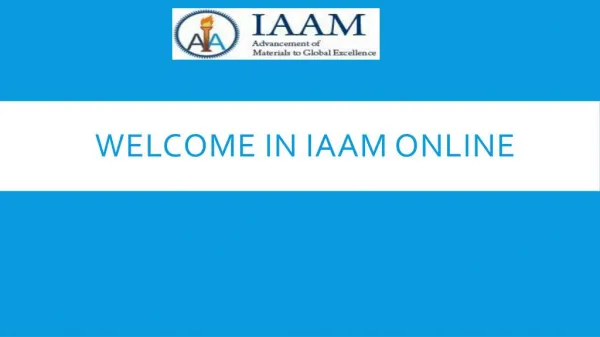 IAAM Online