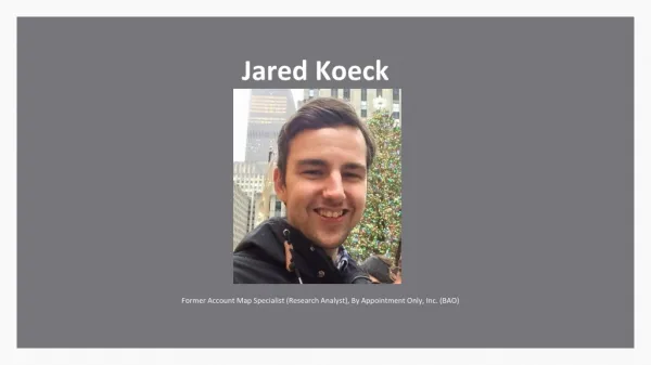Jared Koeck - Research Analyst From Windham, New Hampshire