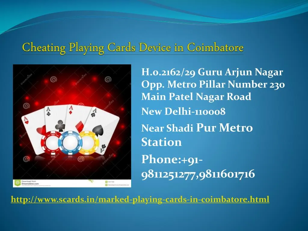 cheating playing cards device in coimbatore