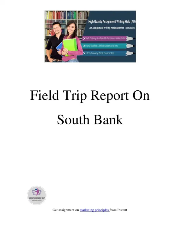 Field Trip Report On South Bank