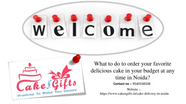 What to do to order any flavored cake online at any time in Noida?