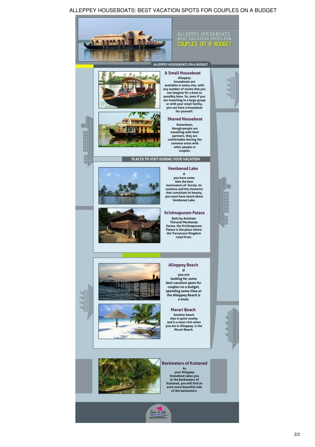 alleppey houseboats best vacation spots