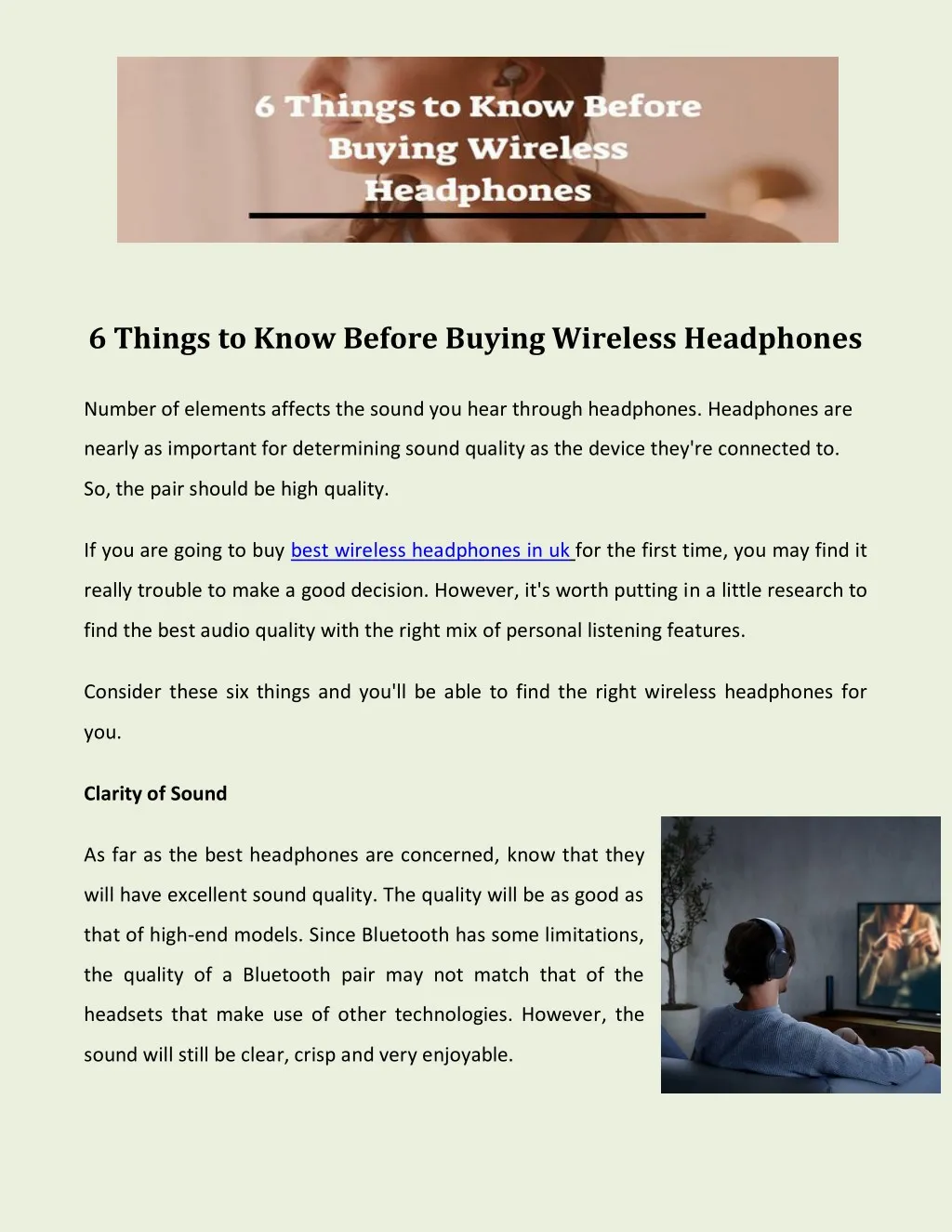 6 things to know before buying wireless headphones