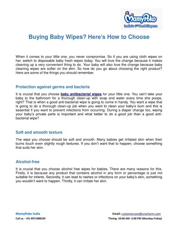Buying Baby Wipes? Here’s How to Choose