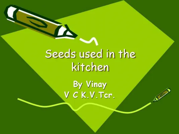 Seeds used in the kitchen