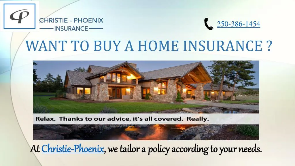 want to buy a home insurance