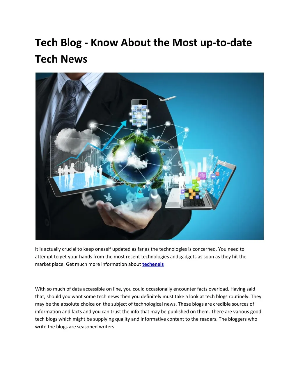 tech blog know about the most up to date tech news