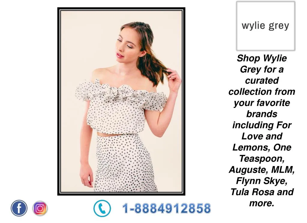 shop wylie grey for a curated collection from