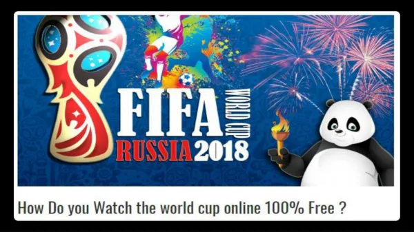 Cash Back - How Do You Watch the World Cup Online 100% Free