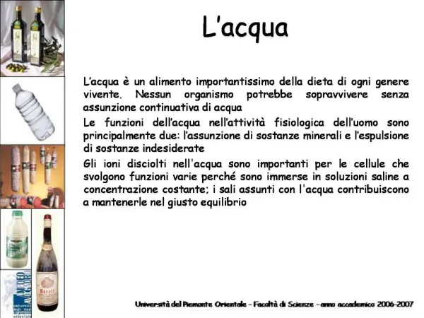 L acqua