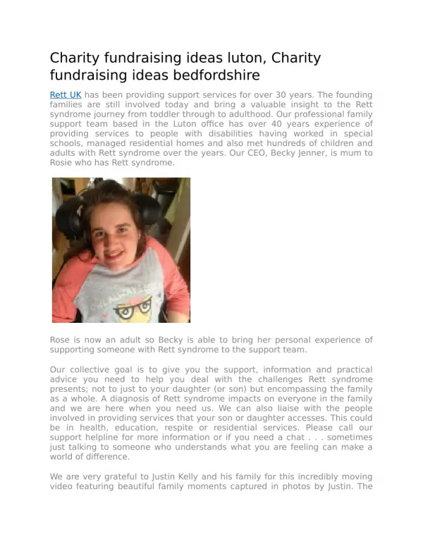 Charity fundraising ideas luton, Charity fundraising ideas bedfordshire