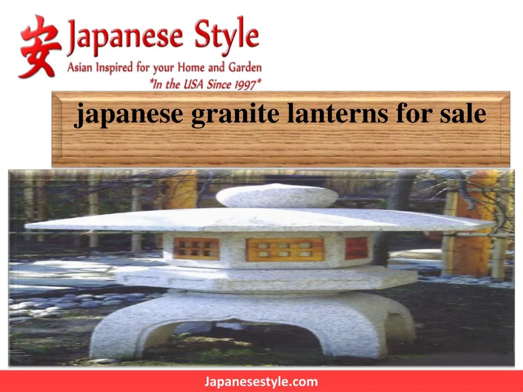 japanese granite lanterns for sale